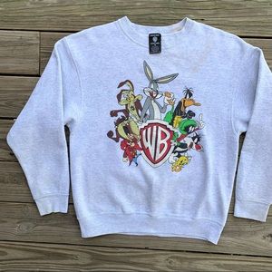 Vintage 90s Looney Tunes Warner Brothers Cartoon Crewneck Sweatshirt